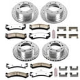 thumbnail image 3 of PowerStop Front and Rear Z36 Truck & Tow Carbon-Fiber Ceramic Brake Pad and Drilled and Slotted Rotor Kit Fits: CHEVROLET GMC Select Models K2027-36, 3 of 9