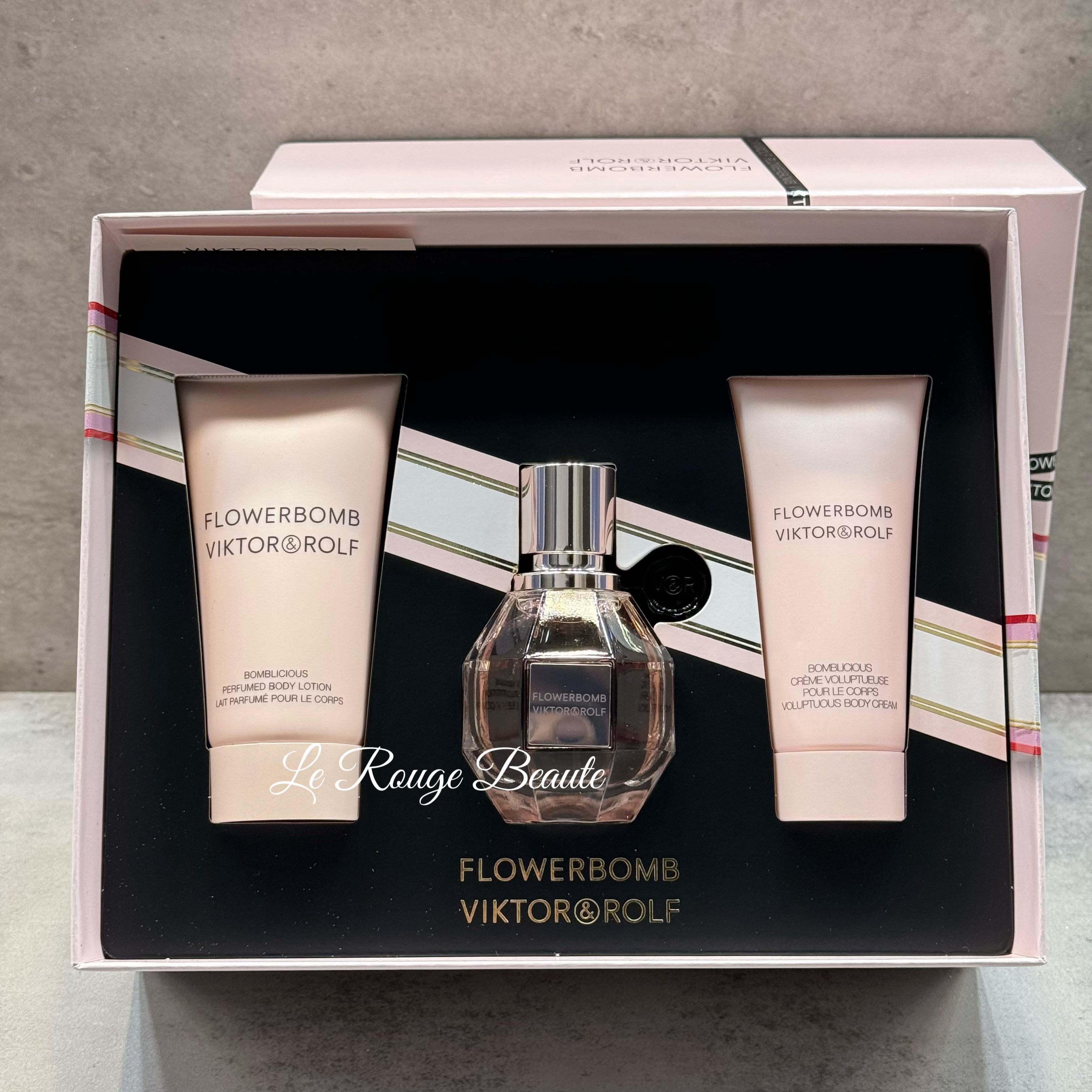 Viktor & Rolf FLowerbomb Eau De Parfum + Lotion + Body Cream Gift