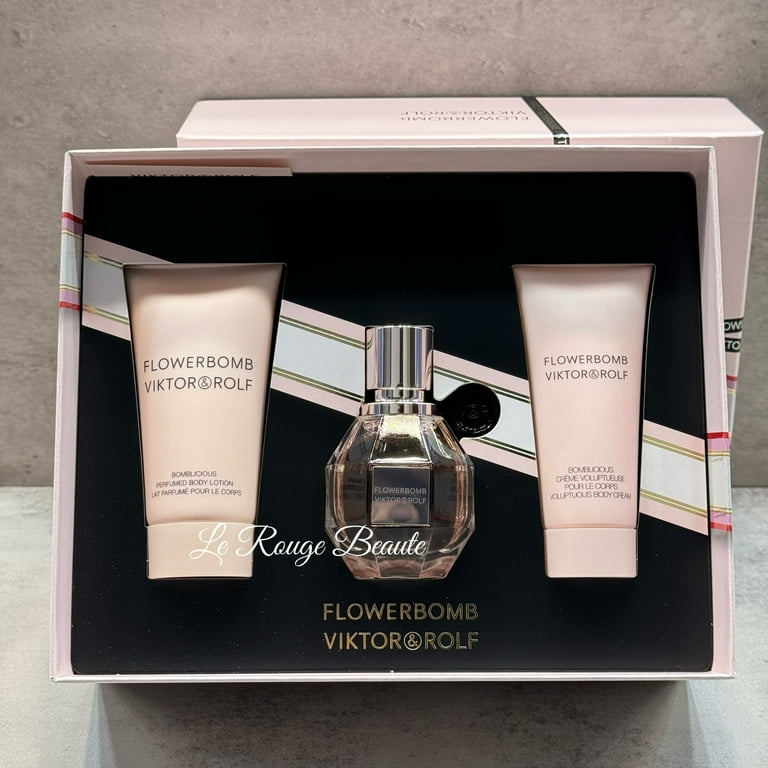 Viktor & Rolf FLowerbomb Eau De Parfum + Lotion + Body Cream Gift