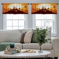 thumbnail image 5 of LALILO Kitchen Curtain Valance Grunge Shapes Simple Modern Rod Pocket Window Curtain 52"x 18" Set of 2, 5 of 7