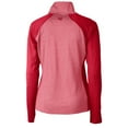 thumbnail image 3 of Women's Cutter & Buck Crimson Alabama Crimson Tide Forge Tonal Stripe Stretch Half-Zip Pullover Top, 3 of 3