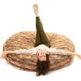 thumbnail image 4 of Jaxx 6 Foot Cocoon - Large Bean Bag Chair for Adults, Premium Luxe Faux Fur - Red Fox, 4 of 8