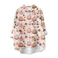 thumbnail image 4 of Meichang Blouses d'Automne pour Femmes 2024 Hauts Tendance de l\'Action de Grâce T-Shirts Graphiques Reconnaissants Manches Longues Col Rond Hauts de Vacances Blouses Grande Taille, 4 of 9