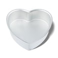 thumbnail image 1 of Molde para tartas Kefyixc de aluminio con forma de corazón, 25 cm x 8 cm, resistente al calor, 1 of 7