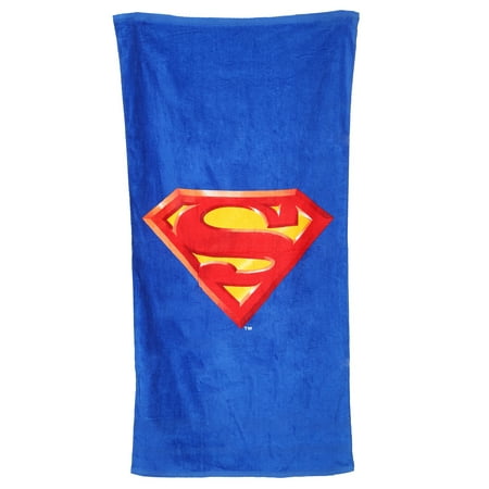Logo Scrubber Towel - Superman Logo Beach Towel