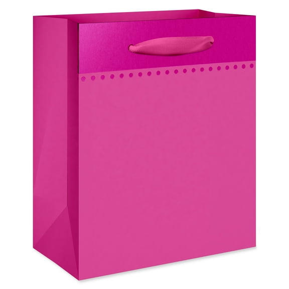 American Greetings Everyday Small Gift Bag, Pink Colorsplash (5.5" x 6.5" x 3") 1-Count