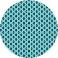 thumbnail image 1 of Ahgly Company Machine Washable Indoor Round Transitional Teal Green Area Rugs, 4' Round, 1 of 7