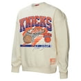thumbnail image 2 of Women's Mitchell & Ness Cream New York Knicks Brush Bucket Pullover Sweatshirt, 2 of 3