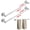 Silver, variant on VEGCOO 2-Pack Retractable Towel Rack, 14.5"-24.8" Adjustable Stainless Steel Towel Bar, Heavy Duty Wall Mounted Towel Holder for Bathroom, Kitchen, RV & Cabinet (Matte Black)