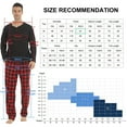 thumbnail image 7 of LNFINTDO Mens Pajama Sets Long Sleeve Thermal Shirts Flannel Pajama Bottoms Mens Sleep Loungewear Sets Soft Warm Plaid Pj Set for Men, Black & Red Plaid, X-Large, 7 of 7