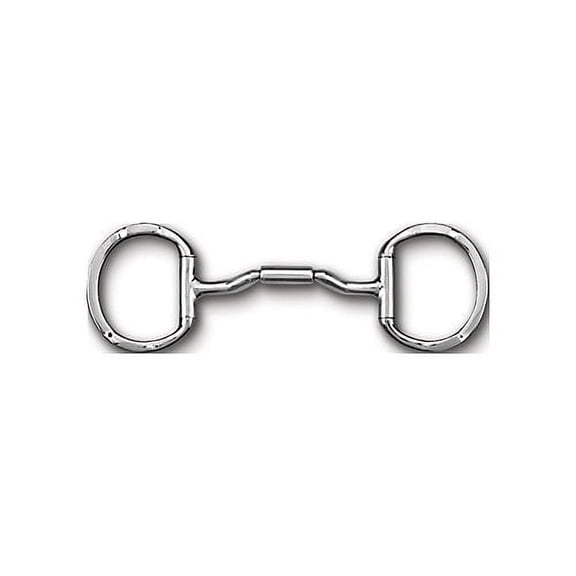 Myler Eggbutt Snaffle Bit with Hooks - Stainless Steel & Copper