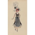 thumbnail image 2 of Will R. Barnes 10x14 Black Ornate Wood Framed Double Matted Museum Art Print Titled: Court Lady (1912 - 1924), 2 of 5