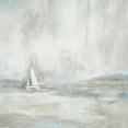 thumbnail image 2 of Nan 26x26 White Modern Wood Framed Museum Art Print Titled - Silver Sail, 2 of 4