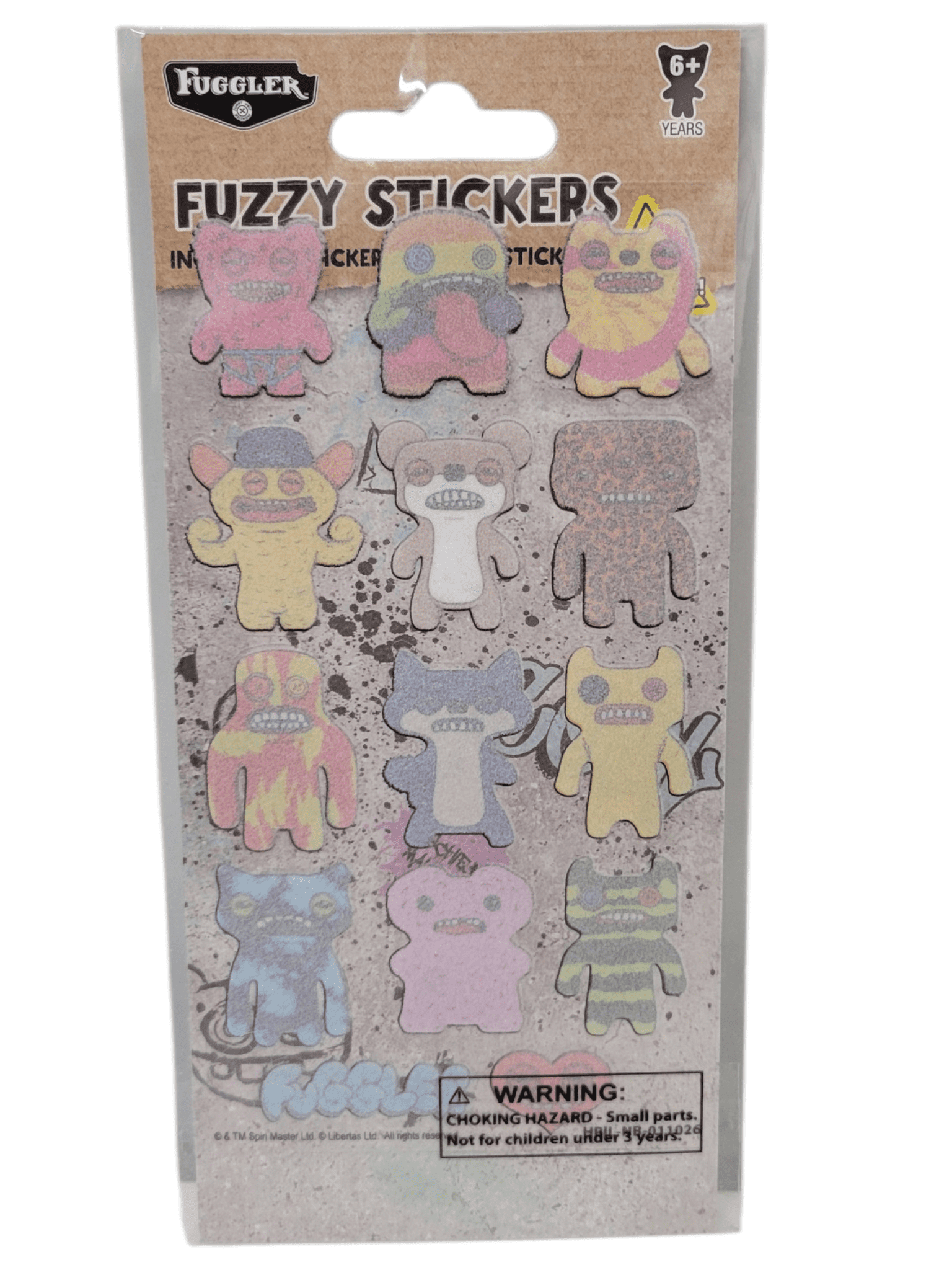 Fuggler Fuzzy Red Pencil Case with 4 Sticker Packs