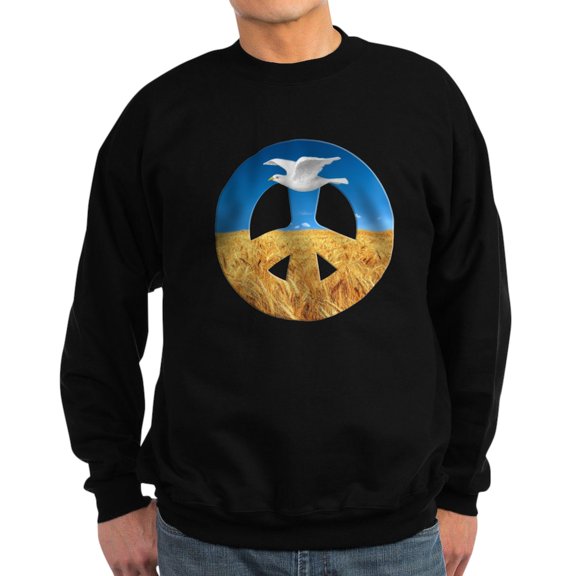 CafePress - Peace In Ukraine - Classic Crew Neck Sweatshirt