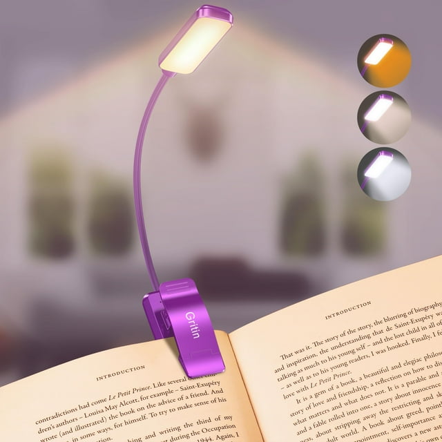 Book Light Gritin 9 LED recargables con 3 temperaturas de color