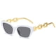 thumbnail image 1 of Las gafas de sol retras modernas del marco grueso forman las gafas de sol de ala ancha, hechas de PC, 1 of 5