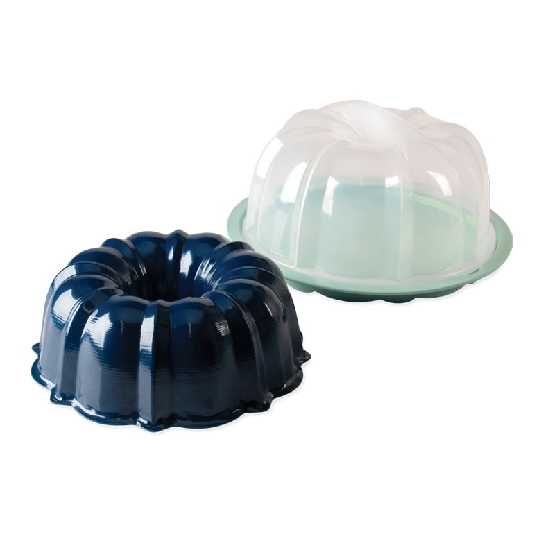 Sea Glass Nordic Ware Bundt Cake Stand with Locking Dome Lid 