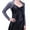 Charcoal Gray, variant on HDE Open Front Shrugs for Women Long Sleeve Bolero Cropped Cardigan Sweater S-4X (Black)