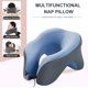 thumbnail image 3 of Almohada La Siesta Oficina Memoria en Forma U Algodón Y Memor Multifuncional () Azul, 3 of 9