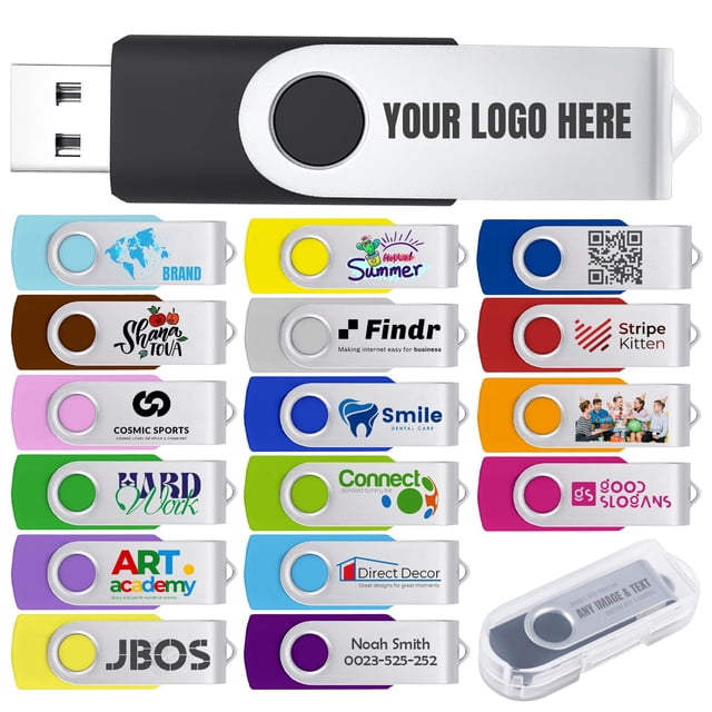 Unidad flash USB JBOS de 512 MB personalizada con logotipo, paquete de 100