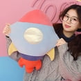 thumbnail image 4 of Star Rocket Plush Throw Pillow - Soft Space-Themed Decor for Kids & Bedroom, 4 of 5
