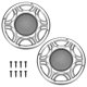 thumbnail image 1 of Cubiertas de rejilla de altavoz Uxcell, 6 pulgadas, malla metálica, protector de subwoofer, marco ABS, con tornillos, plata, paquete de 2, 1 of 6