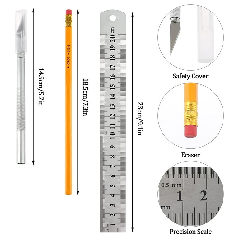 Szliyands Circle Drawing Maker, Adjustable Rotary Circle Template Measuring & Drawing Ruler, Aluminum Alloy + Stainless Steel Drafting Ruler