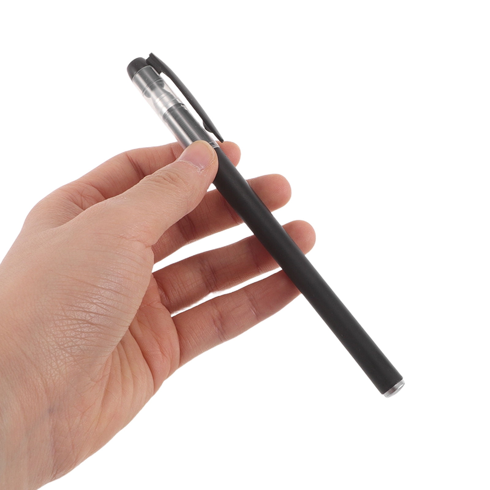 Luxshiny 100Pcs Refillable Empty Gel Pen Cases Black Plastic Pen Shells for Student Supplies