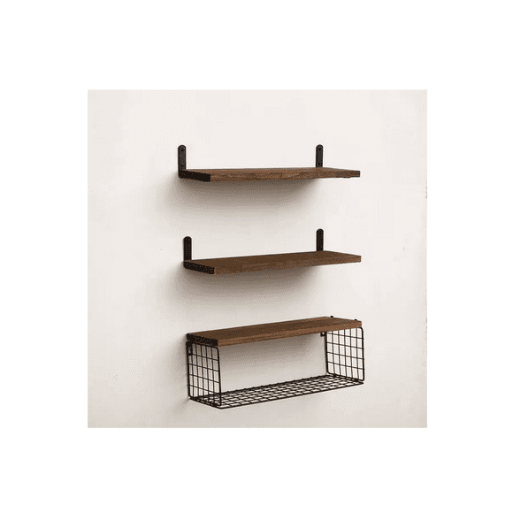 Repisas Flotantes Estante De Madera Hogar Mueble Organizador