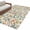Off-White, variant on Area Rug for Living Room, Teal Orange Eucalyptus Non-Slip Indoor Large Carpet for Bedroom/Dining Room, Spring Botanical Leaves Washable Low-Profile Rectangle Floor Runner Rugs - 4 x 6 Ft