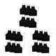 thumbnail image 1 of 18 Pack Delantal de Cocina Negro con 2 Bolsillos Delantal Antisuciedad Adecuado para Barbacoa Cocina Cocina Hornear Restaurante, 1 of 5