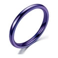 thumbnail image 2 of Bague de Queue pour Femme Polie à la Main Fine 2 mm, Bague de Couple, 2 of 4
