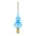 thumbnail image 2 of Blue with Sparkling Top Glass Christmas Tree Topper 11 Inches, 2 of 4