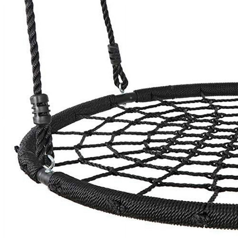 SUPER DEAL Largest 48 Spider Web Swing Set for Tree 700lbs Extra Large  Platform Net Swing 71inch Adjustable Hanging Ropes - Attaches to Trees or