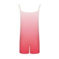thumbnail image 4 of QATAINLAV Summer Rompers for Women 2025 Gradient Print Cute Short Jumpsuits Spaghetti Strap Sleeveless One Piece Shorts Beach Vacation Clothes Pink XL Mother's Day Gifts, 4 of 6