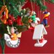 thumbnail image 4 of Adornos para árboles de Navidad - Decoraciones navideñas de granja rústica - Colgantes de madera, 4 of 5
