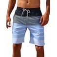 thumbnail image 2 of Pantalones cortos de playa a rayas para hombre, a la moda traje de baño, pantalones cortos de Fitness para gimnasio, ropa de playa para niño Fivean unisex, 2 of 2