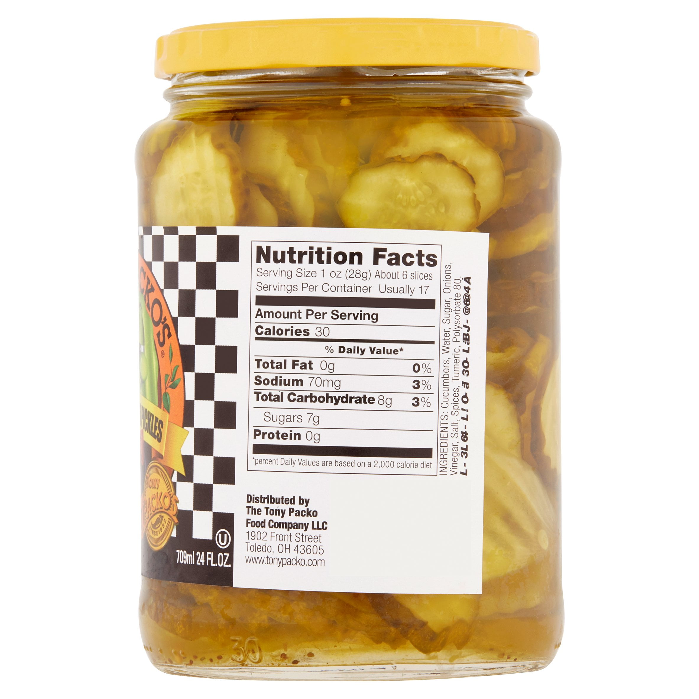 Tony Packo S Gourmet Bread Butter Pickles 24 Fl Oz Walmart Com