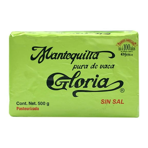 Mantequilla Gloria pura de vaca sin sal en barra 500 g