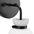 thumbnail image 5 of Lexie Collection One-Light Matte Black Contemporary Vanity Light, 5 of 13