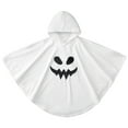 thumbnail image 4 of URMAGIC Toddler Baby Boys Girls Halloween Costume White Ghost Face Cloak Cape Party Cosplay Robe Ghost Costume 1-6T, 4 of 13