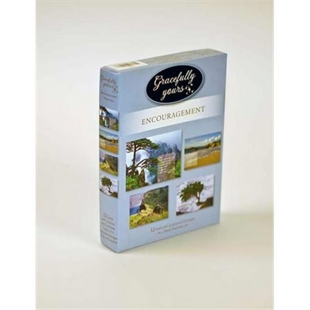 Gracefully Yours Encouragement Cards "Positive Joy" - 12 Cards & 12 Envelopes