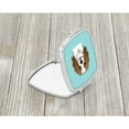 thumbnail image 2 of Checkerboard Blue Cavalier Spaniel Compact Mirror BB1162SCM, 2 of 4