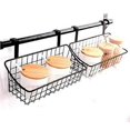 thumbnail image 4 of Basket with hook, hang it behind a door or on a railing, white, 4 of 5