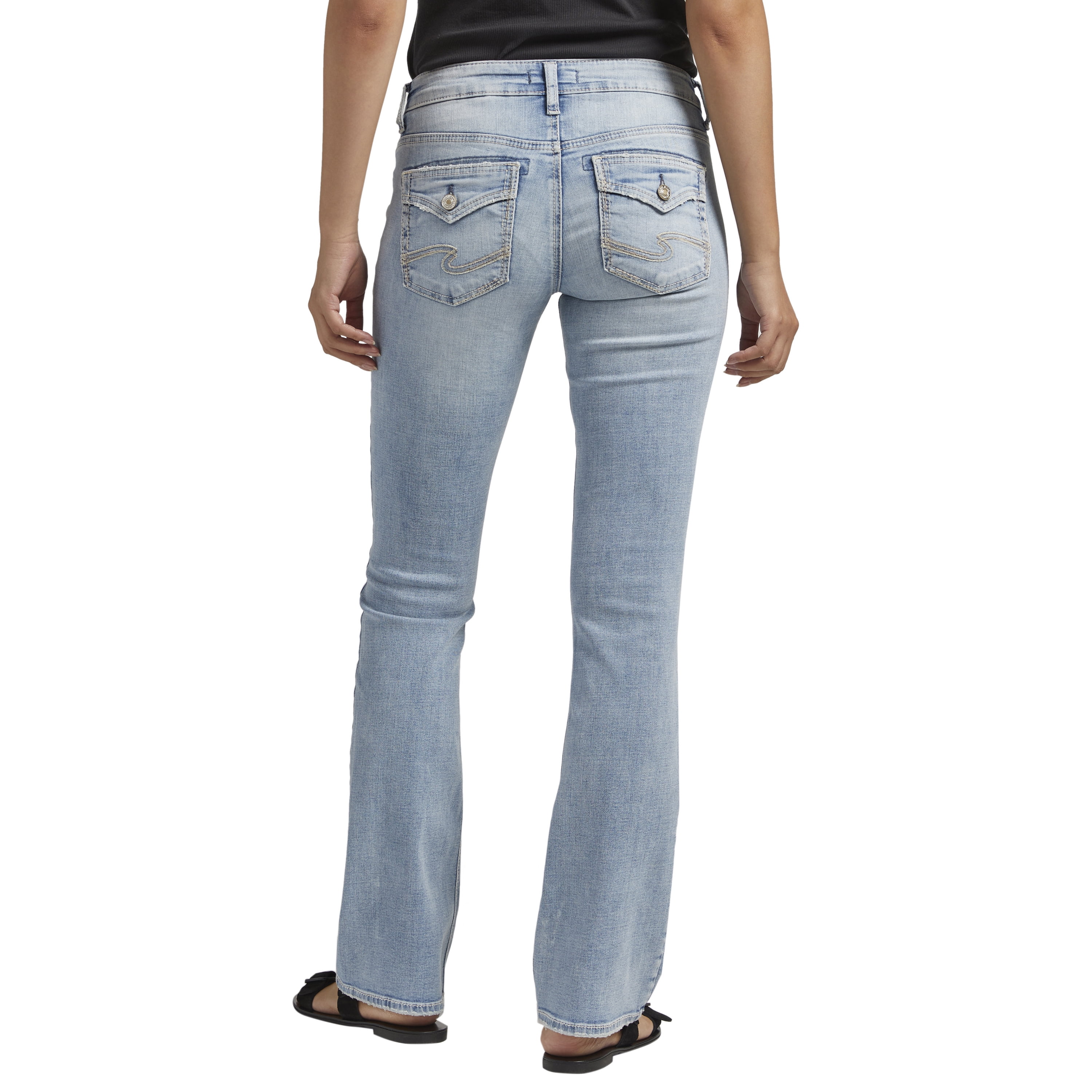 Silver Jeans Women's Plus Size Britt Low Rise Slim Bootcut Jeans -  W90601SCV211-16x31