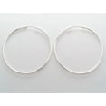thumbnail image 2 of Medium Sterling Silver Endless 2" Hoop Earrings - 50mm Hoops, 2 of 2
