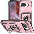 thumbnail image 1 of KOMI for Pixel 9A Case, Google Pixel 9A Case with Screen Protector: [Military Grade 20ft. Drop Tested] Ring Shockproof Protective Phone Case for -Google Pixel 9A Rose Gold, 1 of 5