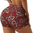 thumbnail image 1 of Fotbe Snake Shorts Sin Costuras – Shorts Deportivos de Cintura Alta para Mujer, Elásticos para Gimnasio, Yoga, Running o Ciclismo-Small, 1 of 8