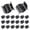 Black, variant on TrendMallOasis 2-Inch Plastic Hot Roller Holding Clips 20-Count, Curler Claw Hair Clips for Salon Hair Sectioning and Heat Roller Styling